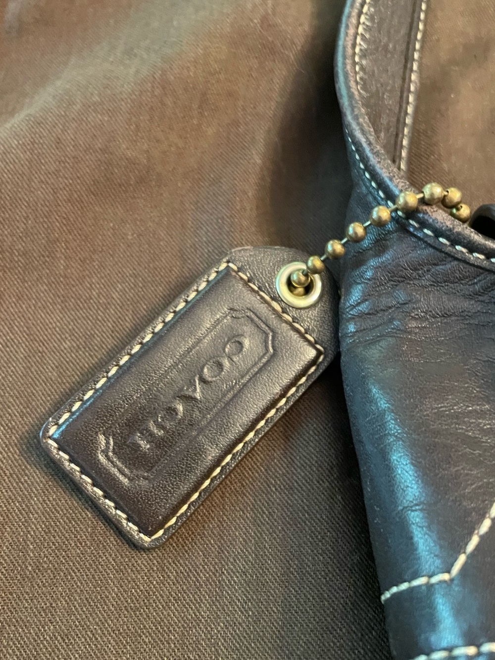Coach Ergo Y2K Chocolate 24c Signature Flap Shoulder Bag 1257 - Picture 2 of 15